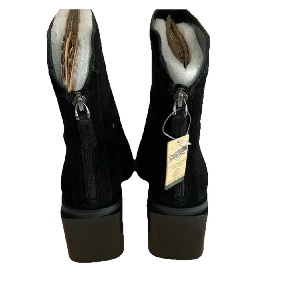Vince Camuto Kortimy Boots Womens 7.5 Med Black‎ Suede Water-Repellent Mid-Shaft - Picture 3 of 6